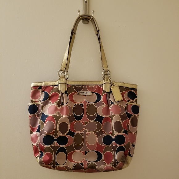 Coach Handbags - 🔥Coach Colorful Signature Tote Bag🔥Authentic